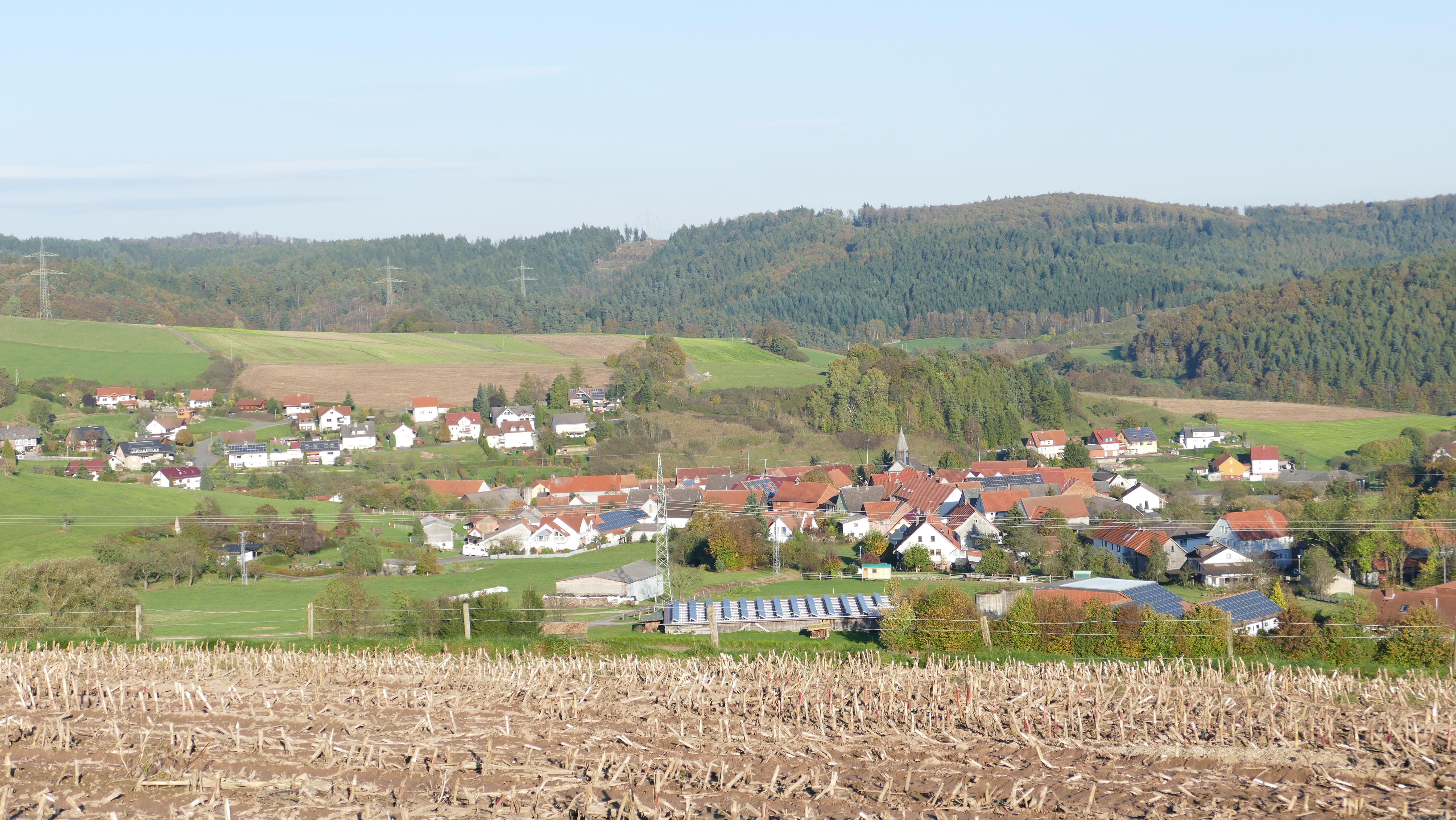Als Milmibach 1100 erstmals  erw&auml;hnt, hat M&uuml;hlbach heute 363 Einwohner
